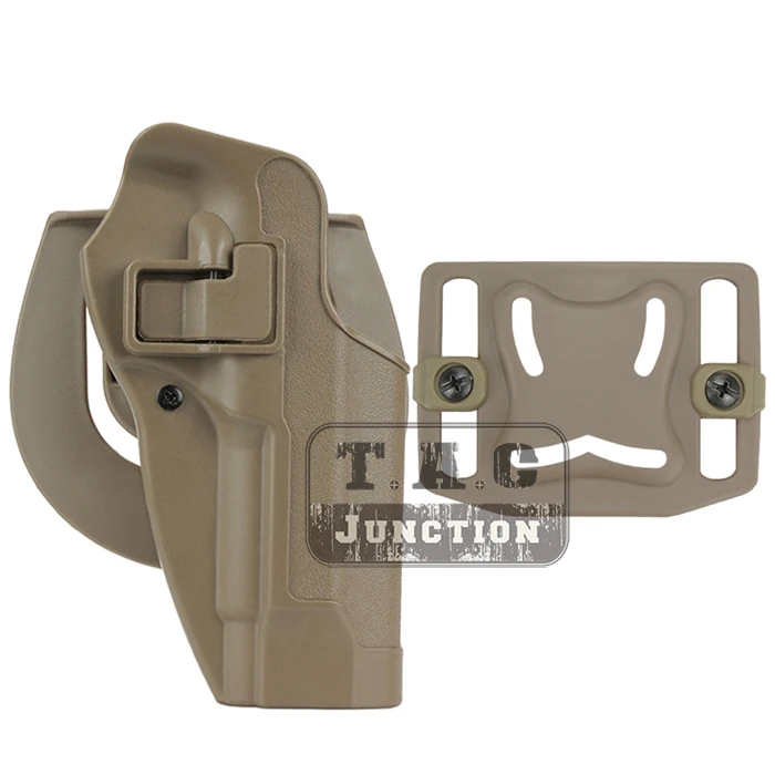 

Tactical CQC Serpa Concealment Quick Right Hand Waist Paddle Belt Loop Pistol Holster Gun Case Pouch for Beretta 92 96 M9 M92
