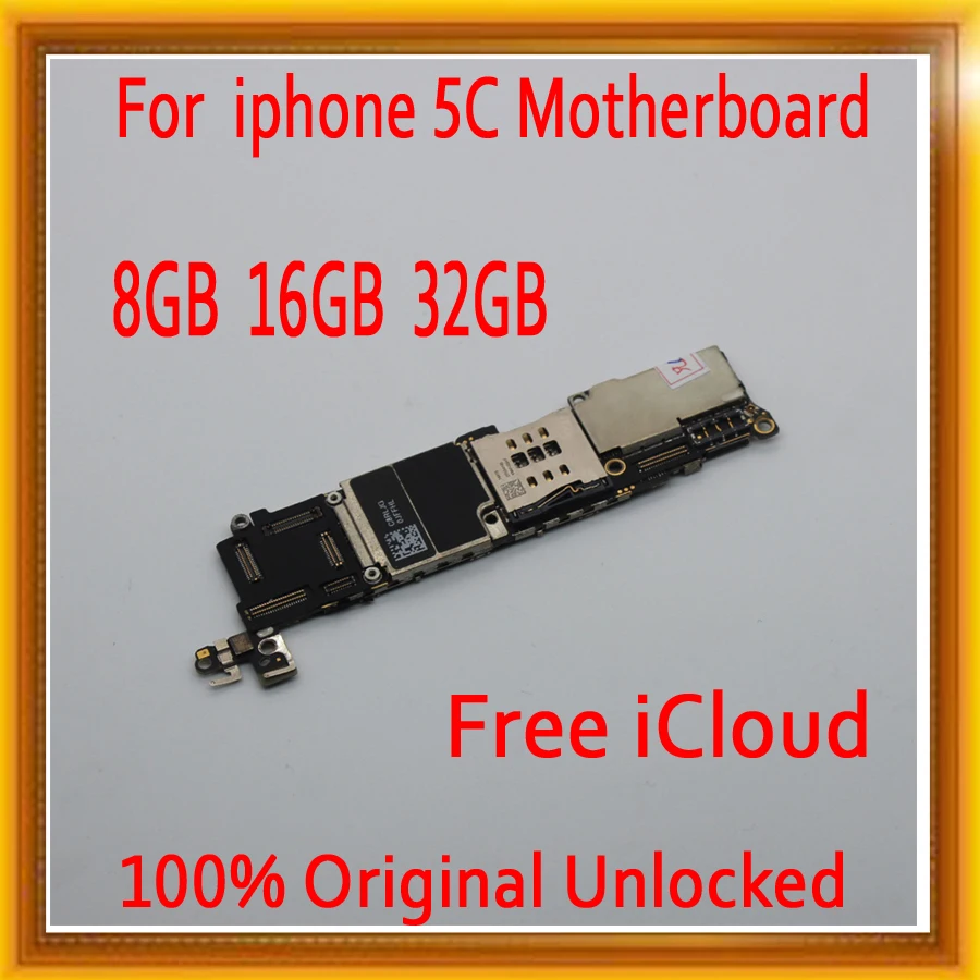 

for iPhone 5C Motherboard with IOS System,Original unlocked for iphone 5C Mainboard with Full Chips,8GB 16GB 32GB