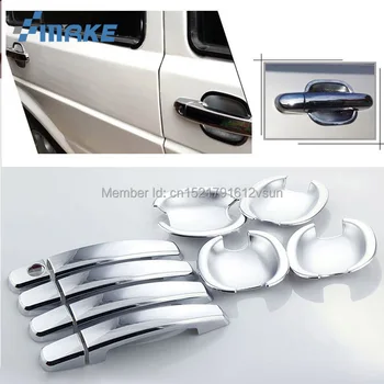 

smRKE For VW Jetta 2004-2012 Car Chrome Door Bowl Cover Stickers Interior Decoration Sequins Brand Auto Accessories Styling