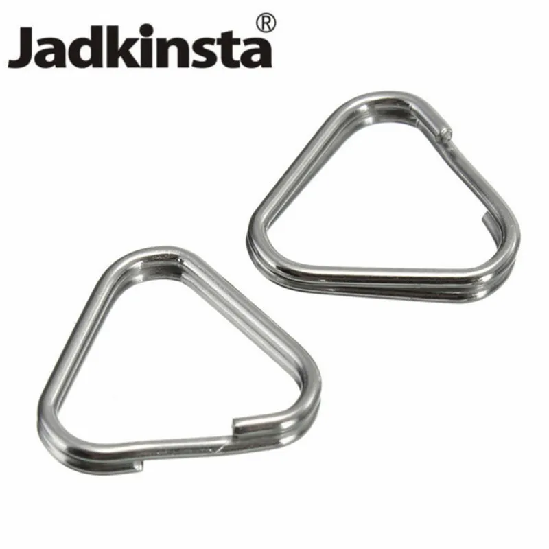 

Jadkinsta 50PCS Camera Strap Buckle Triangle Rings Hook Replacement Metal Chrome Finish Ring For Digital Camera Strap Split Ring