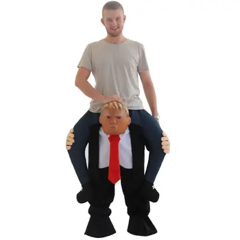 

Carnival Purim Funny Donald Trump Rider Costume 2017 Newest Inflatable Costumes For Adults party Mascot Fancy Dress costume