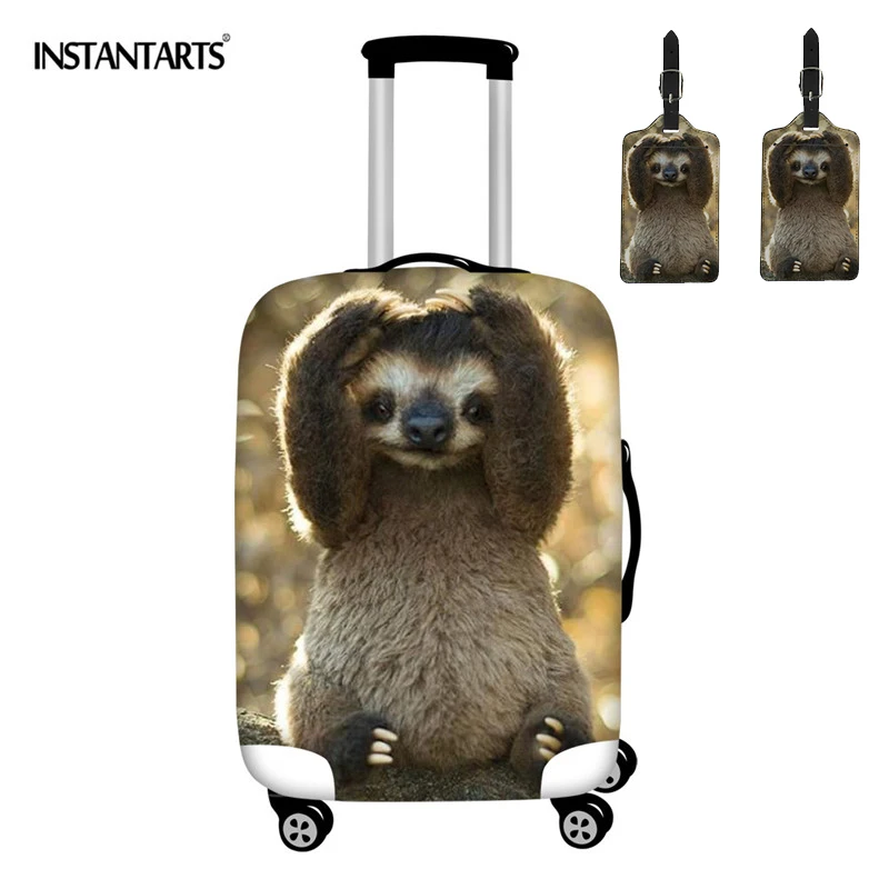 

INSTANTARTS 3D Printed Cute Sloth Hot Sellinig Luggage Protection Cover Elastic Thicken Baggage Suit for "18-30"Inch Pouch Cover