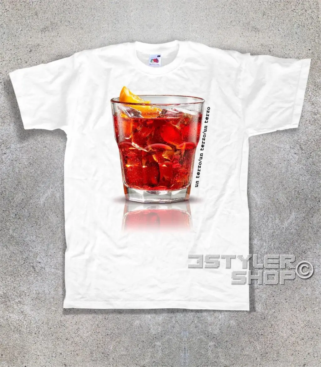 

T-SHIRT NEGRONI a third a third a third aperitif cocktail happy hour campari