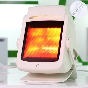 

200w Far Infrared Therapy Heat Lamp Pain Relief Physiotherapy Heating Light Massage Health Infrared Care Desktop Stand 220V