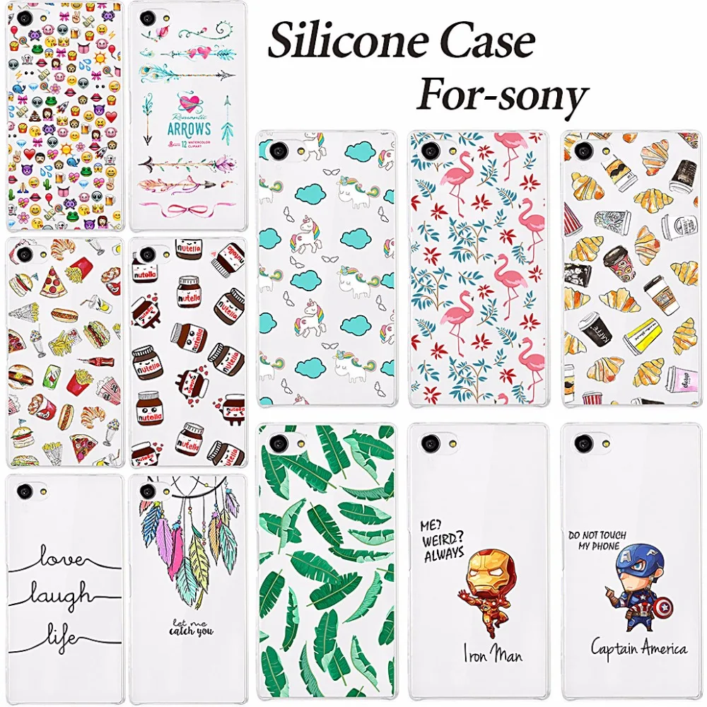 

For Sony Xperia Z5 Compact Case Cover Z5 Mini Cases Silicone TPU Cover For Sony Z5 Compact Z5 Mini E5823 Phone Cases Back Cover