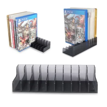 

New 2PCS Game Stand for Playstation 4 PS4/PS4 Slim/PS4 Pro Game Card Box Storage CD Disks Storage Stand Top Deals Black