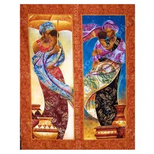 Алмазная живопись 5D «сделай сам» в африканском стиле; женские и Детские Полная квадратная дрель Алмазная вышивка, портрет крестом мозаика украшения B122