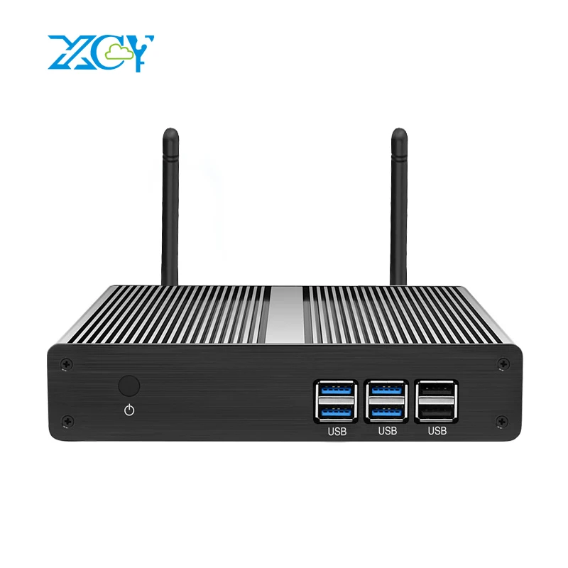 

XCY Mini PC Intel Core i7-4610Y i5-4200Y i3-4010Y Fanless Windows 10 8GB RAM 240GB SSD HDMI VGA 300Mbps WiFi Gigabit Ethernet