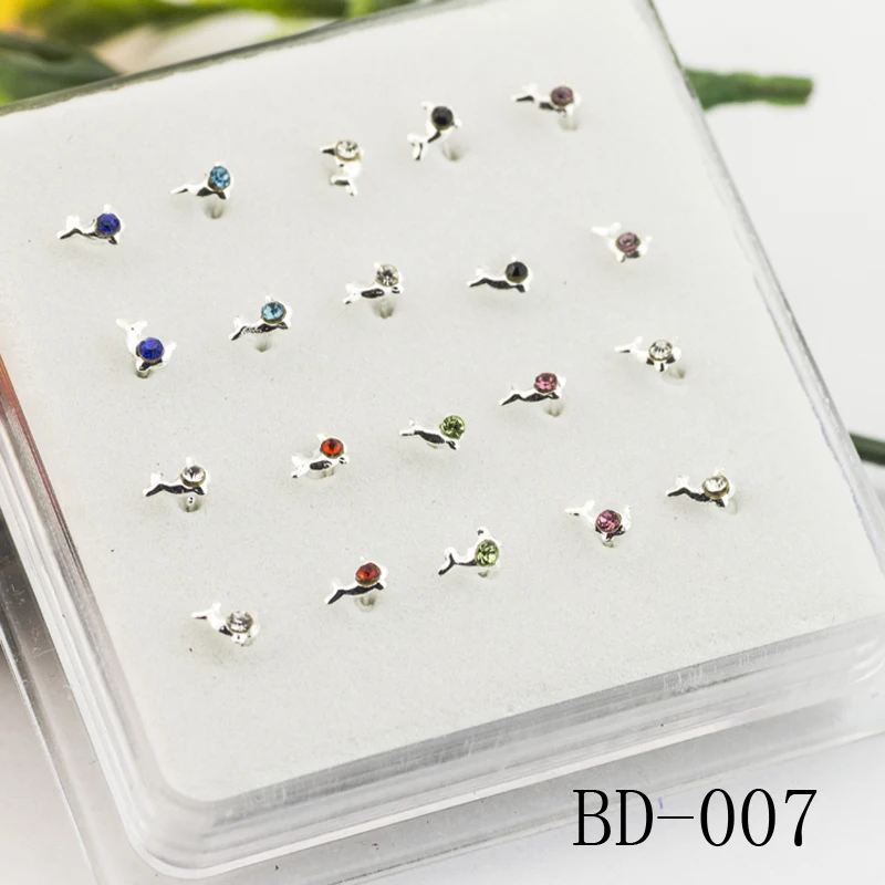 

Dolphin Shape Nose Stud Silver Jewelry Women's Fashiona Body Piercing Jewelry Piercing Nose Ring Nose N