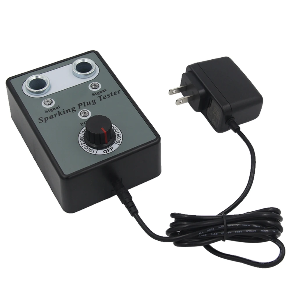 

Auto Car Spark Plug Tester with Adjustable Double Hole Detector Ignition Plug Analyzer
