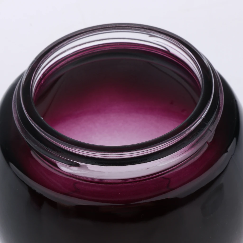 2Pcs 120g Glass Mask Jar Cream Containers Cosmetic Empty Can Sample Bottle - Purple Gradient Bottle Body - Refillable/Reusable