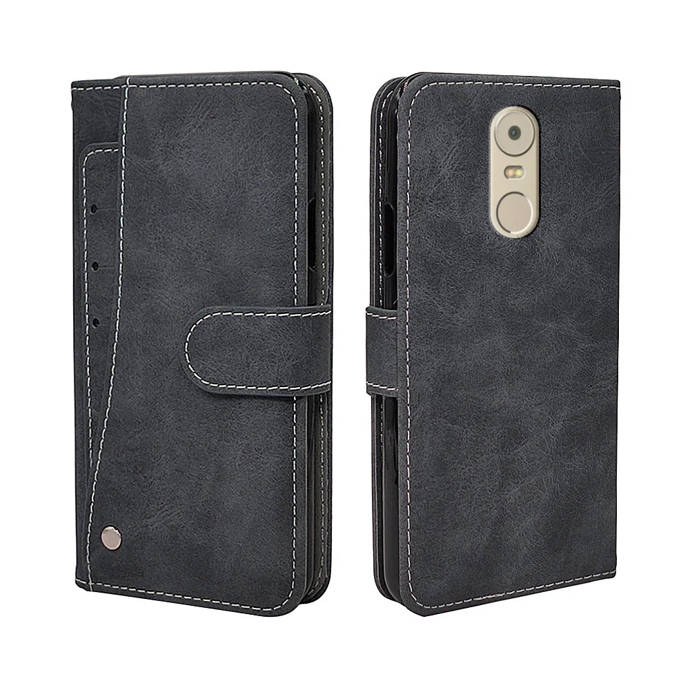 

Flip Leather Wallet Case For Lenovo A6600 A7700 K6 Note Power P2 Case Vintage Business TPU Silicone Cover with Card Slots