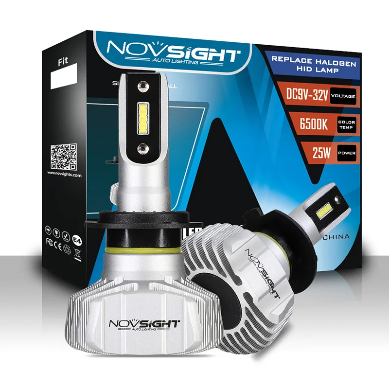 conversi/ón de luz 6000/ K Faro de coche LED maximizador H7 Novsight 10000 lm 60/ W