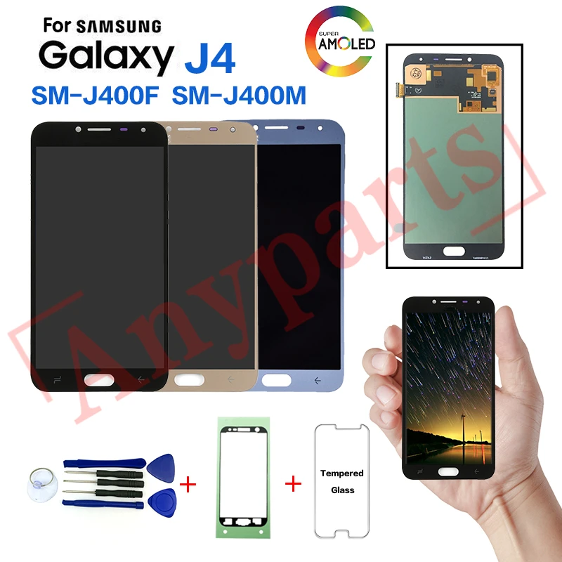 AMOLED для samsung J4 SM-J400 дисплей ЖК-экран Замена для samsung Galaxy J4 SM-J400F SM-J400G ЖК-дисплей экран модуль