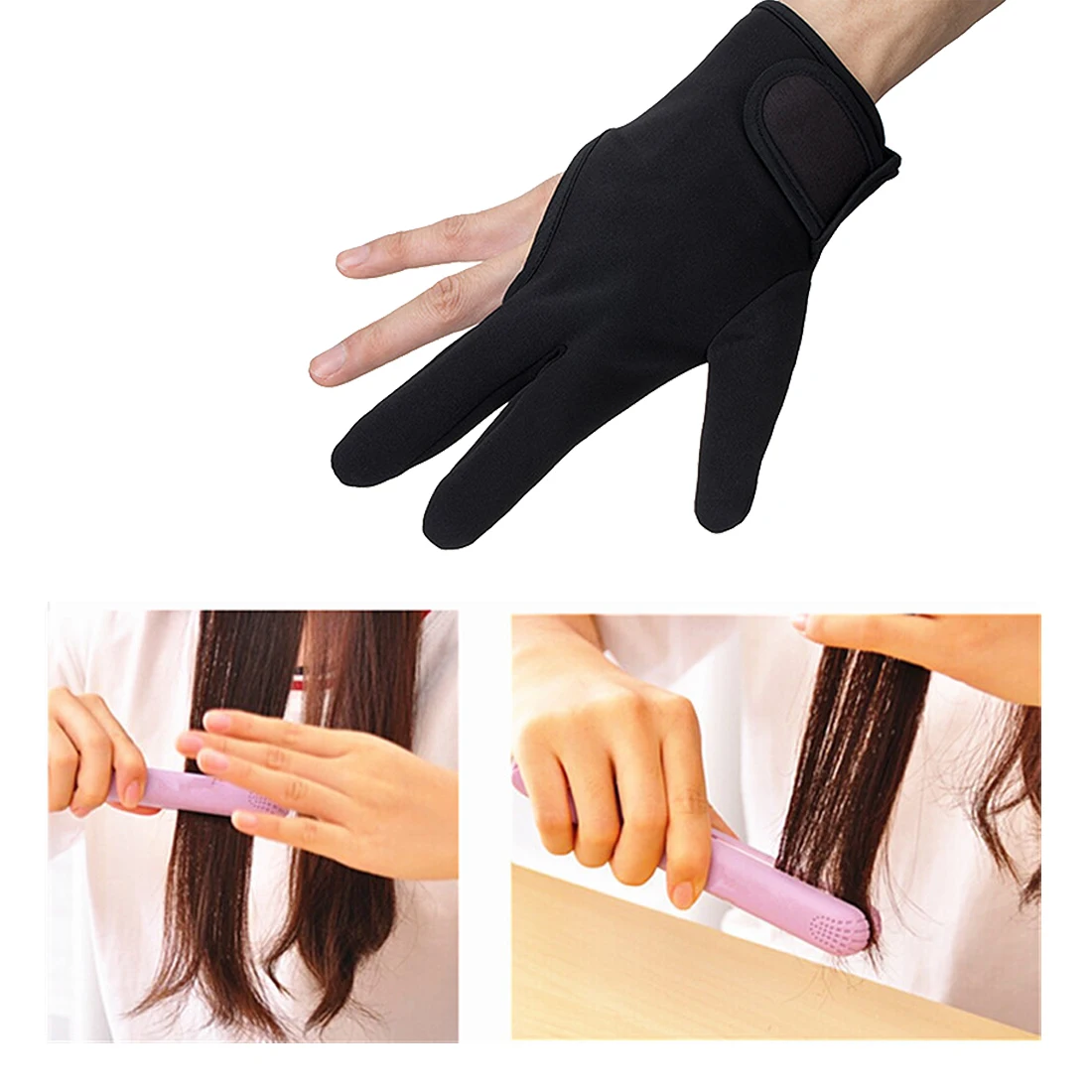 Buy Good 1pc Three Fingers Glove Hairdressing Heat