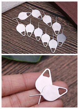 

10pcs Sim Card Tray Removal Stainless Steel Needle Eject Pin Key Tool For For Huawei Xiaomi Useful Hand Tools