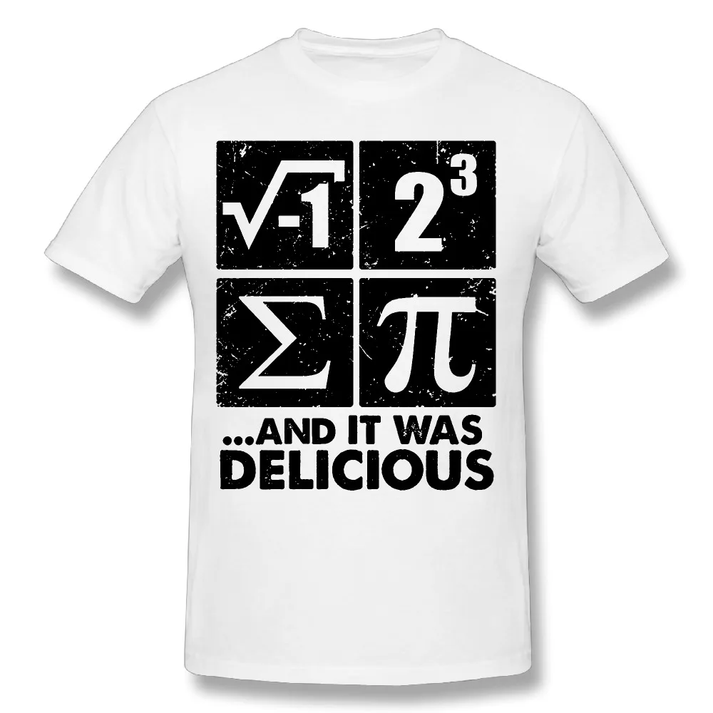 DUTRODU I Ate Some Pie And It Was Delicious male hip hop customised t shirts short sleeve 100% cotton man o neck tops | Мужская одежда