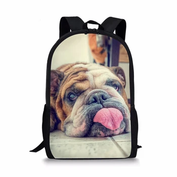 

French Bulldog Kids School Bags Girls Children Schoolbag for Boys Students Book Back Pack Puppie Pet 3D Printing Mochila Child