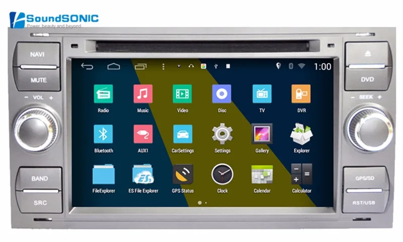 Android 4.4.4 для Ford Fiesta Transit Galaxy Fusion Mondeo стерео Радио DVD GPS навигации Мультимедиа Авто