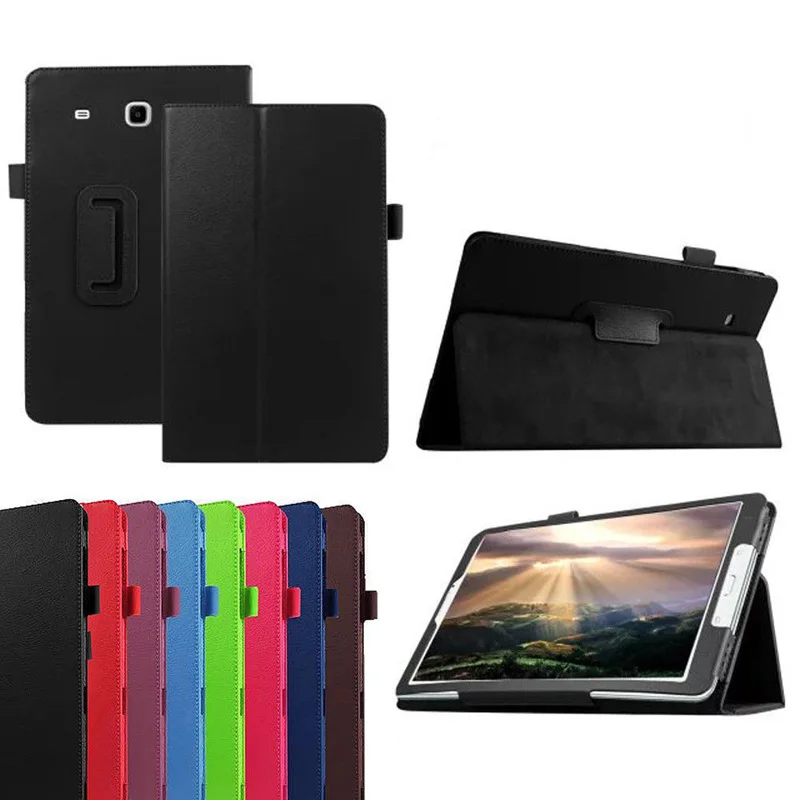 

Colorful Case Smart PU Leather Cover for Samsung Galaxy Tab E 9.6 T560 T561 Tablet Case Tablet Slim Protective