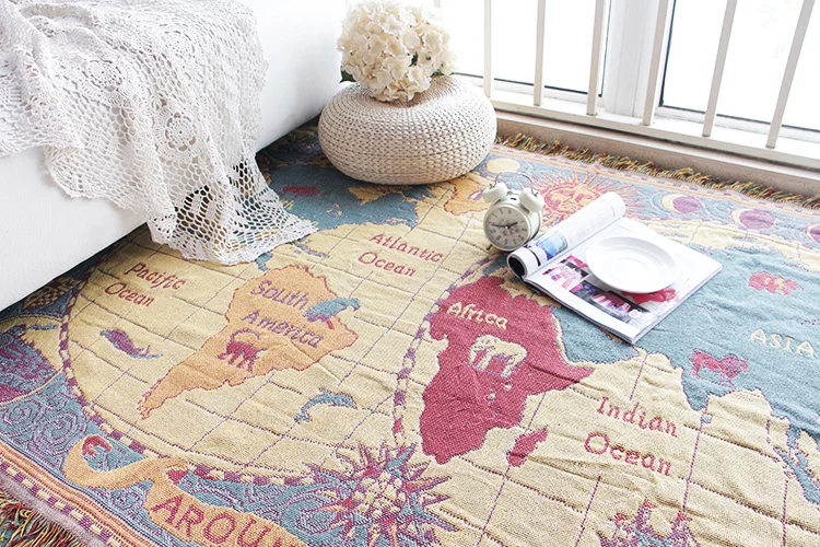 Красивый мир ковер с картой гостиной диван спальня прямоугольный бытовой коврик