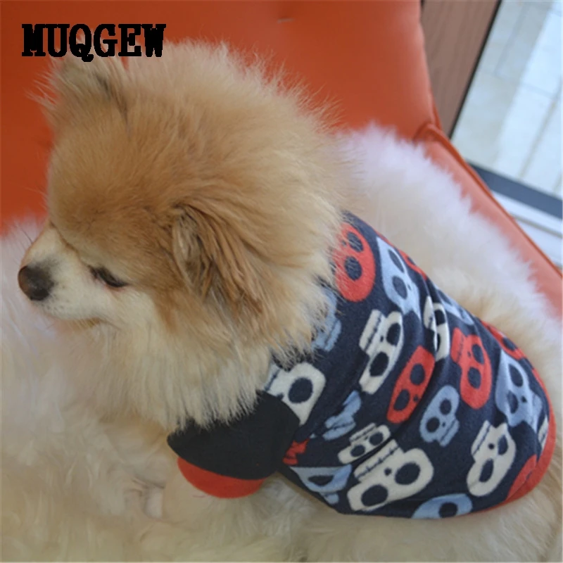 

2019 New Pet Dog Clothes For Small Dogs Halloween Pet Dog Clothes Winter Chihuahua Puppy Pet Products Skulls Roupa Para Cachorro
