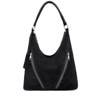 

Woman Handbags Faux Suede Leather Bag Female Hobo Bag High Quality Casual Tote Large Capacity Shoulder Crossbody Bags Ladies Sac