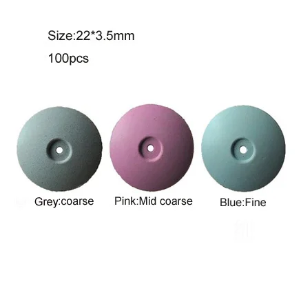 

100PCS 3 Colors New Mixed Colors Silicone Silica gel Polishing Wheels for Dental Jewelry Rotary Tool High Quality Polishing Disc