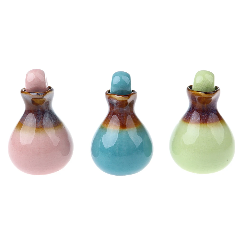 3Pieces Fragrance Diffuser Ceramic Essential Oil Bottle Fragrant Empty Vials Indoor Decoration Embellishment the Life | Красота и
