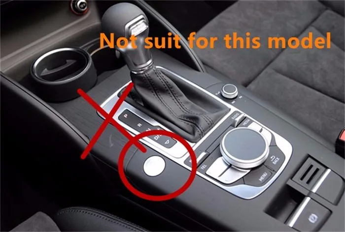 Stainless Steel Console Gear Shift CD Panel Cover Trim For Audi A3 8V 12-15 Audio Speaker Water Cup Decal Trim Interior Molding  (10)