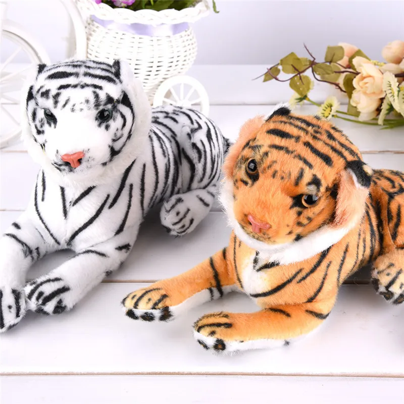

New Simulation Tiger Doll Siberian Tiger Home Furnishings Stuffed Animal Plush Toy For Children Baby Toys
