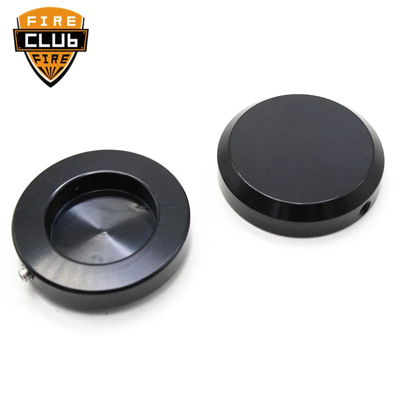 2Pcs Motorcycle Fork Cap Cover Motorcycle CNC Black Billet Front Fork Cap Axle Caps for Victory Cross Country Highball