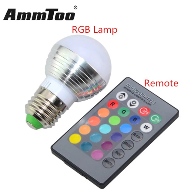 E27 RGB LED Lamp 16 Kleuren Veranderen Lampada Led Licht Bulb 85 265 ... E27 RGB LED Lamp 16 Kleuren Veranderen Lampada Led Licht Bulb 85 265 ...