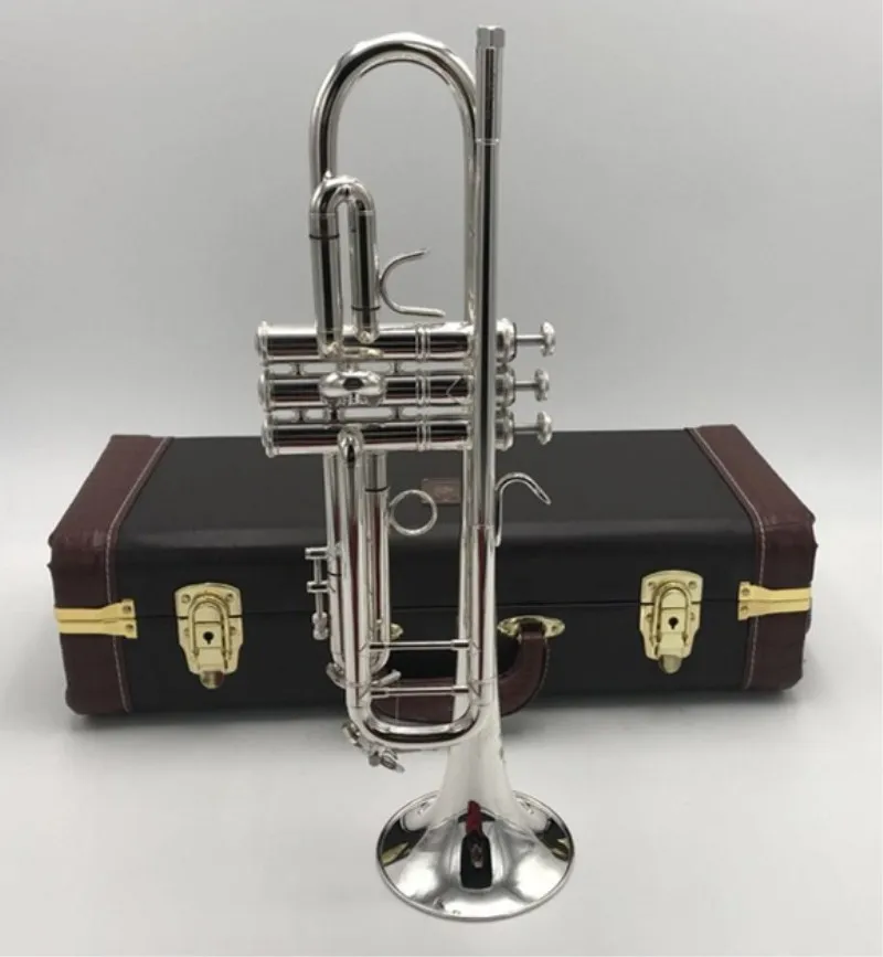 

New Genuine Americano Top Trumpet gold and silver plated silver AB 190S Trumpet Musical instruments Playing professional Free