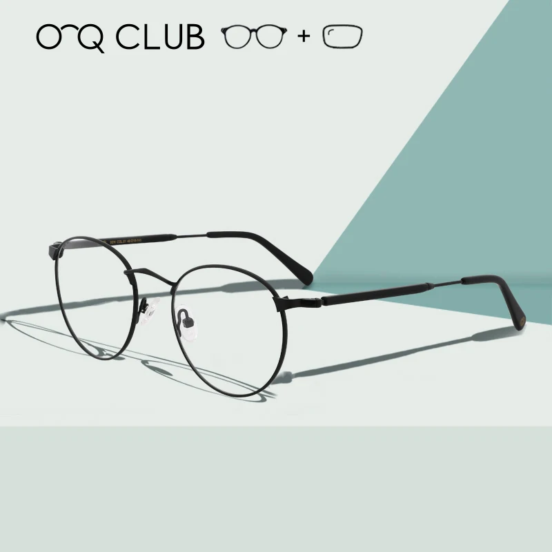 Круглые очки для мужчин и женщин винтажные коррекции близорукости оптические