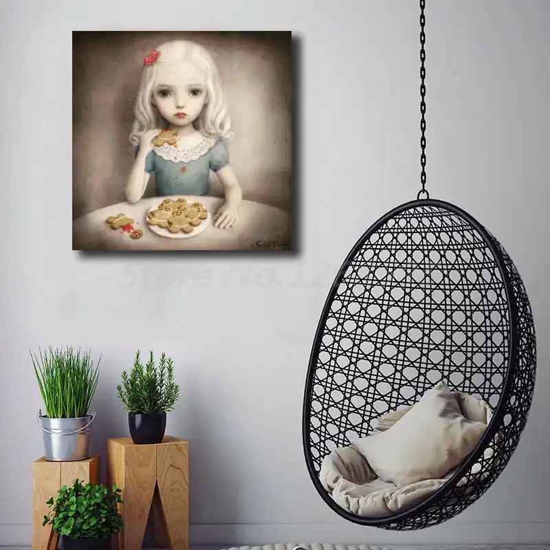 yhyxll Mark Ryden Kindisch Seltsame Dunkle Welt Bienenk/önigin Kunst Leinwand Poster Malerei Wandbild Drucken Home Schlafzimmer Dekoration Kunstwerk 60x105 cm