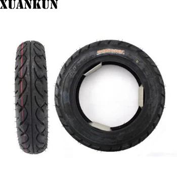 

Before and after the XUANKUN Scooter Tire 3.5-10 Vacuum Tire Motorcycle Tire Friction 3.5*10