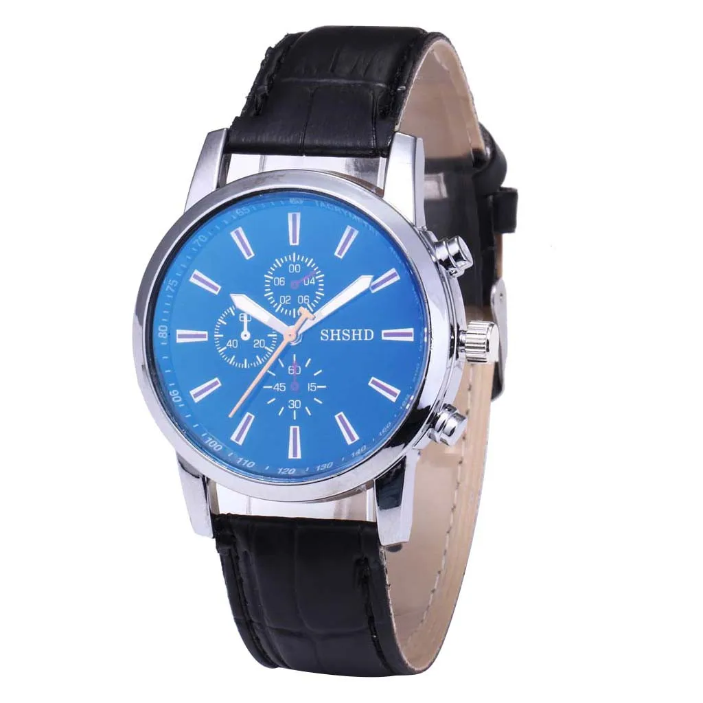 SHSHD DROP SHIPPING Luxury Fashion Quartz Watch Three Eye Dial Casual