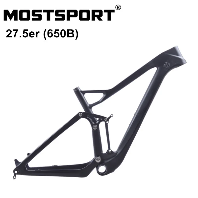 MOSTSPORT 27.5er Plus 650B MTB углеродная рама полная подвеска дисковый тормоз система