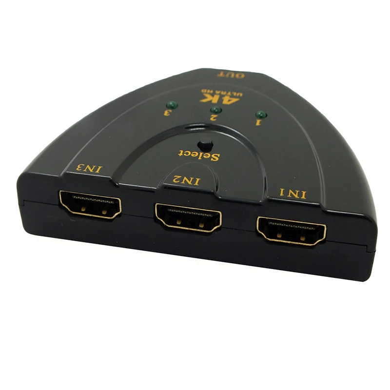Amkle Mini 3 Ports HDMI Switch 1.4b 4k*2k 3D Switcher HDMI Splitter 3 in 1 Out Port Hub for DVD HDTV Xbox PS3 PS4 1080P Amkle Mini 3 Ports HDMI Switch 1.4b 4k*2k 3D Switcher HDMI Splitter 3 in 1 Out Port Hub for DVD HDTV Xbox PS3 PS4 1080P
