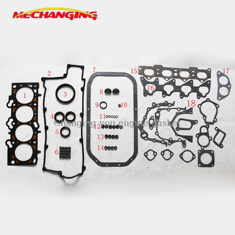 

G4GM G4GF G4DM For HYUNDAI ELANTRA LANTRA TIBURON COUPE 16V Engine Parts Full Gasket Set Engine Gasket 20910-23B00 50151100