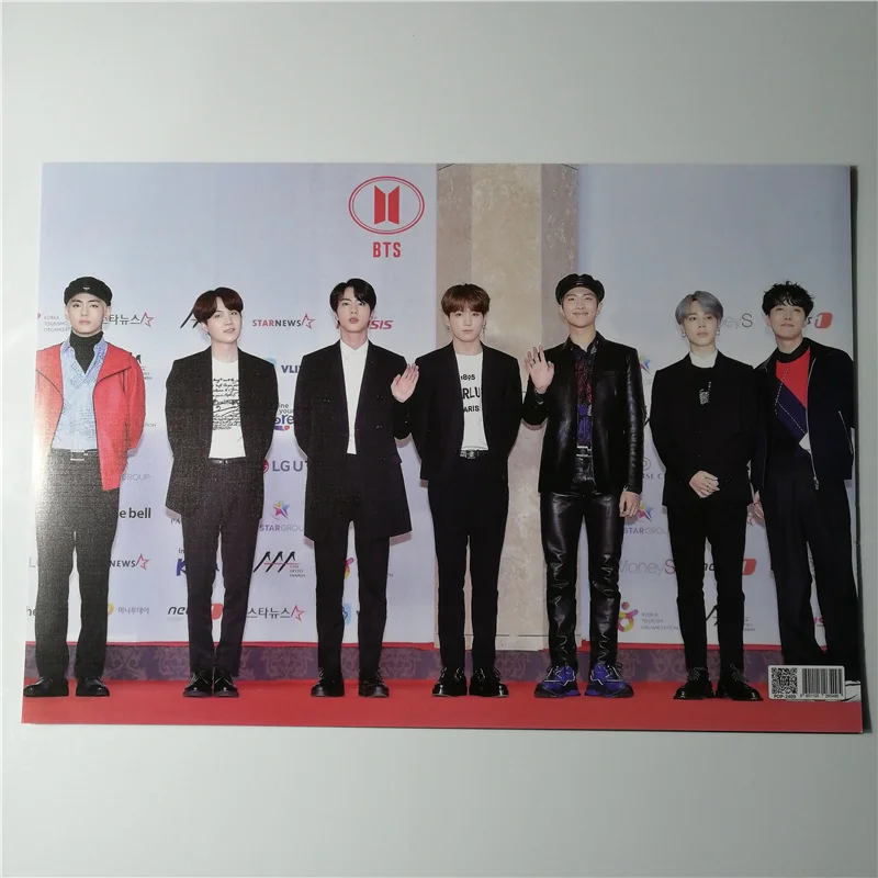 8*(42x29 см) Новые Bangtan Плакаты для мальчиков наклейки на стену подарок KPOP