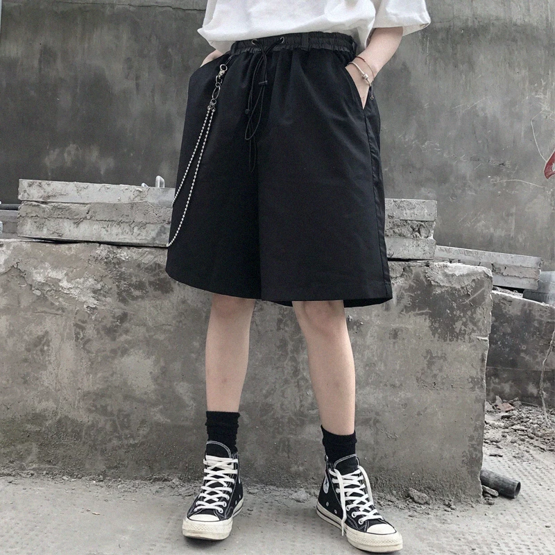 Весна и новые летние Повседневное японский прямые свободные спортивные штаны уличная прилив умопомрачительная пара деловые шорты