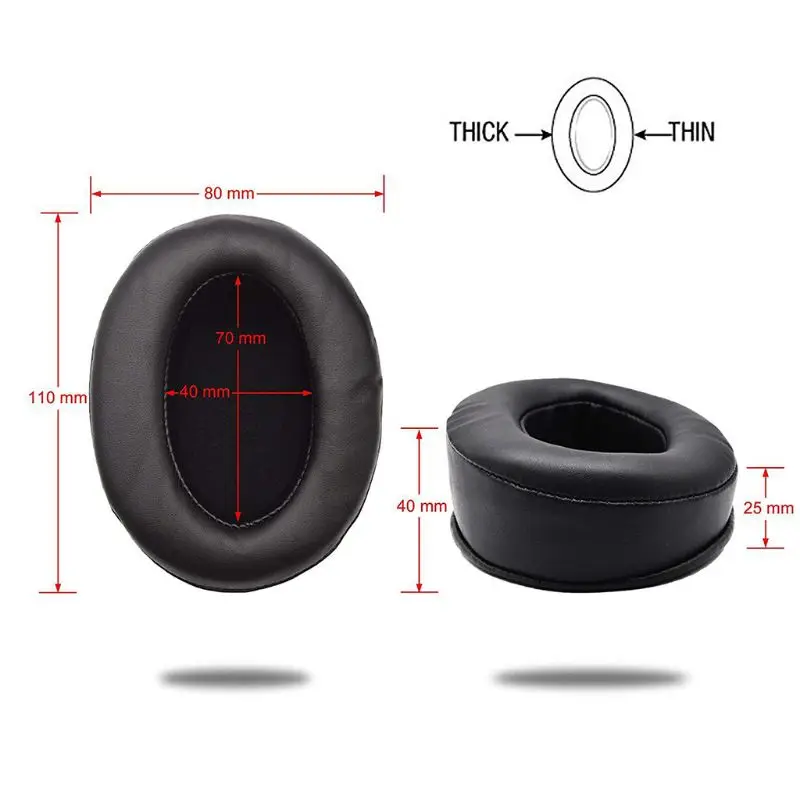 

1 Pair Earphone Ear Pads Earpads Sponge Soft Foam Cushion Replacement For Sony MDR V6/ZX 700 For Brainwavz HM5
