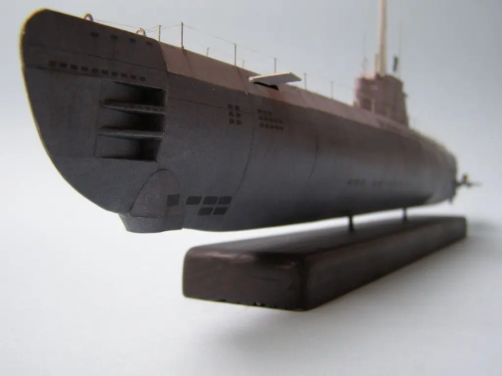 DIY 1:200 U-2536 U-boot Тип ХХI подводная лодка Бумажная модель Сборка ручная работа 3D игра-головоломка DIY детская игрушка