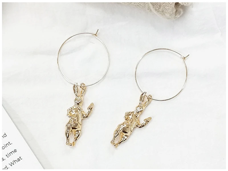 Unicorn Mermaid Rabbit Hoop Earrings  (10)