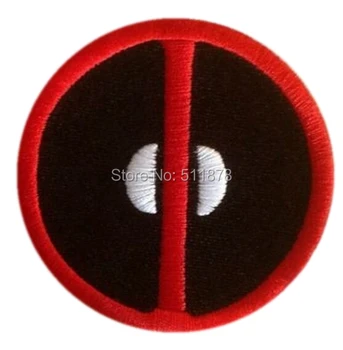 

Superhero Deadpool Logo Movie TV Series Fancy Dress Costume Embroidered iron on patch TRANSFER APPLIQUE