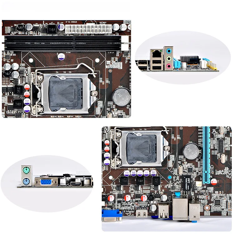 H55 материнская плата новая Lga1156 Ddr3 Sup порты I3 I5 I7 Cpu Pci Express Usb основная для