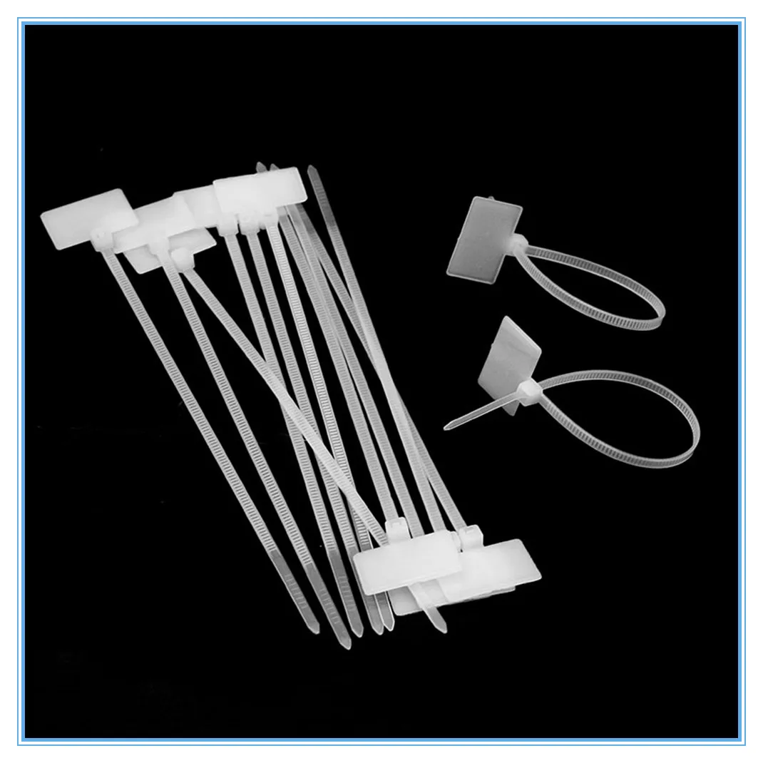 Sourcingmap Fascette Etichetta Per Cavi 15cm - 50 Pezzi Gialle - Autobloccanti In Nylon PA66