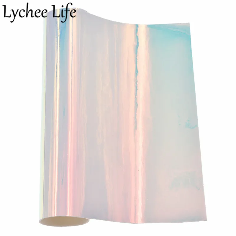 Lychee Life A5 искусственная кожа ткань цветная прозрачная Сделай Сам современная